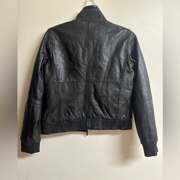 Hudson outerwear Classic Black Leather Jacket for Women - Picture 5 of 8